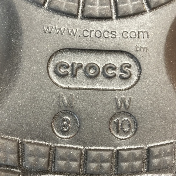 CROCS Baja Slide On Iconic Sandals. Unisex W10 M8. Black. New Condition - Picture 13 of 13